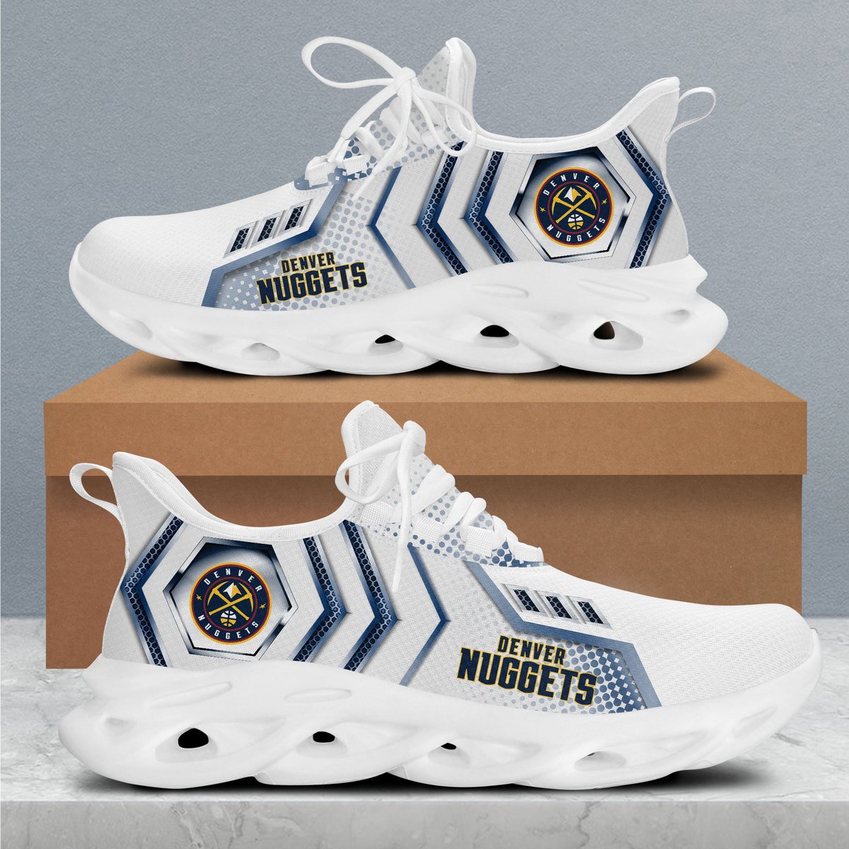 JWFancy Denver Nuggets Max Soul Shoes Sneakers For Men And Women