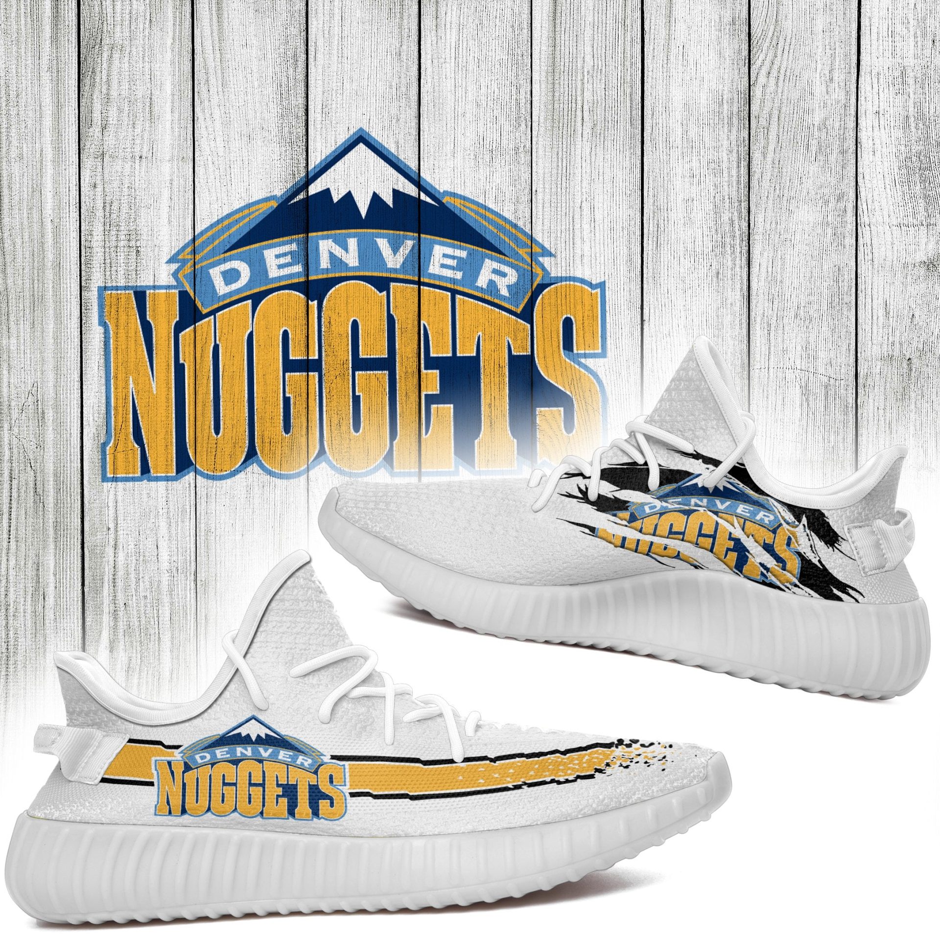 JWFancy Denver Nuggets Yeezy Boost Shoes For Men And Women
