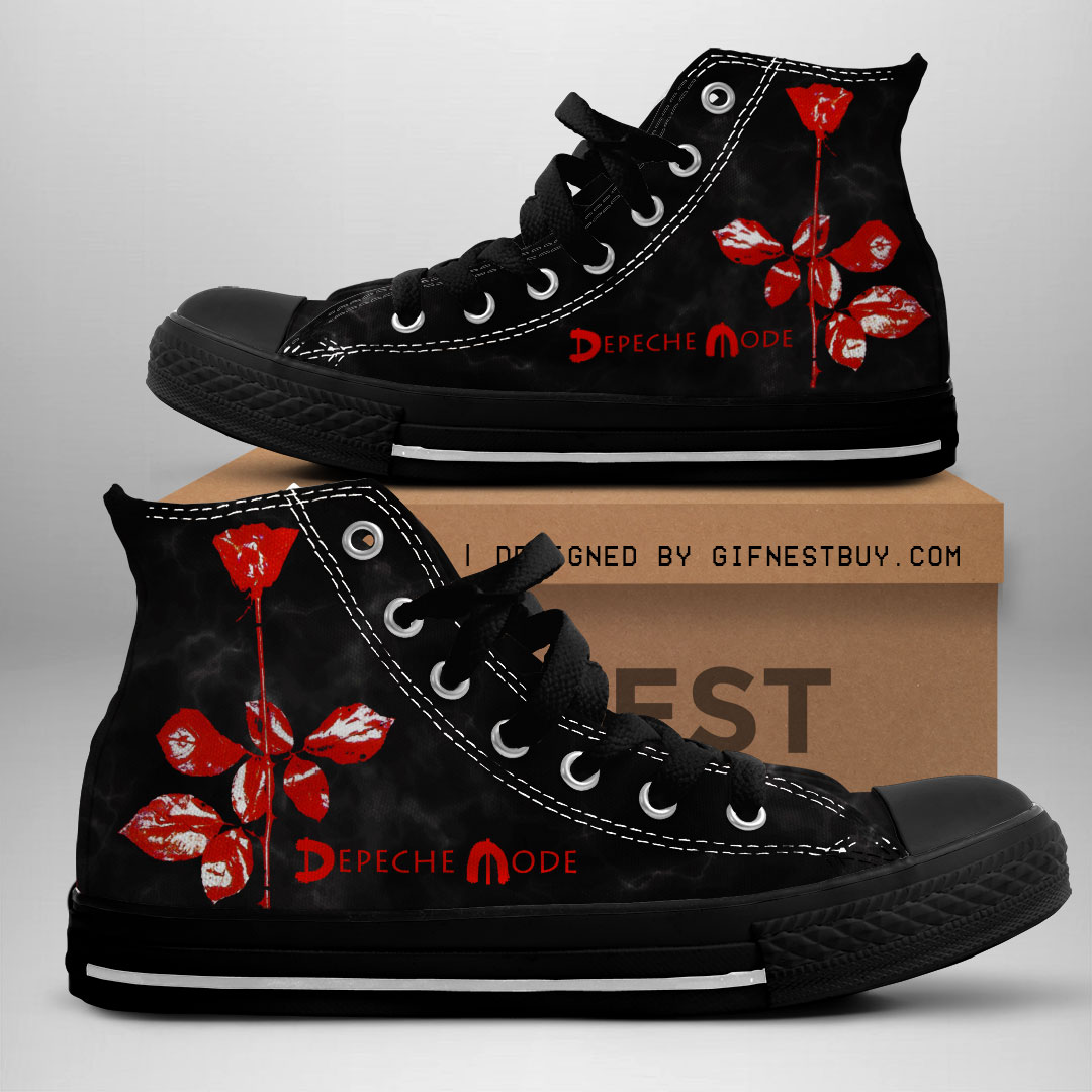 JWFancy Depeche Mode High Top Canvas Sneakers Shoes For Men And Women