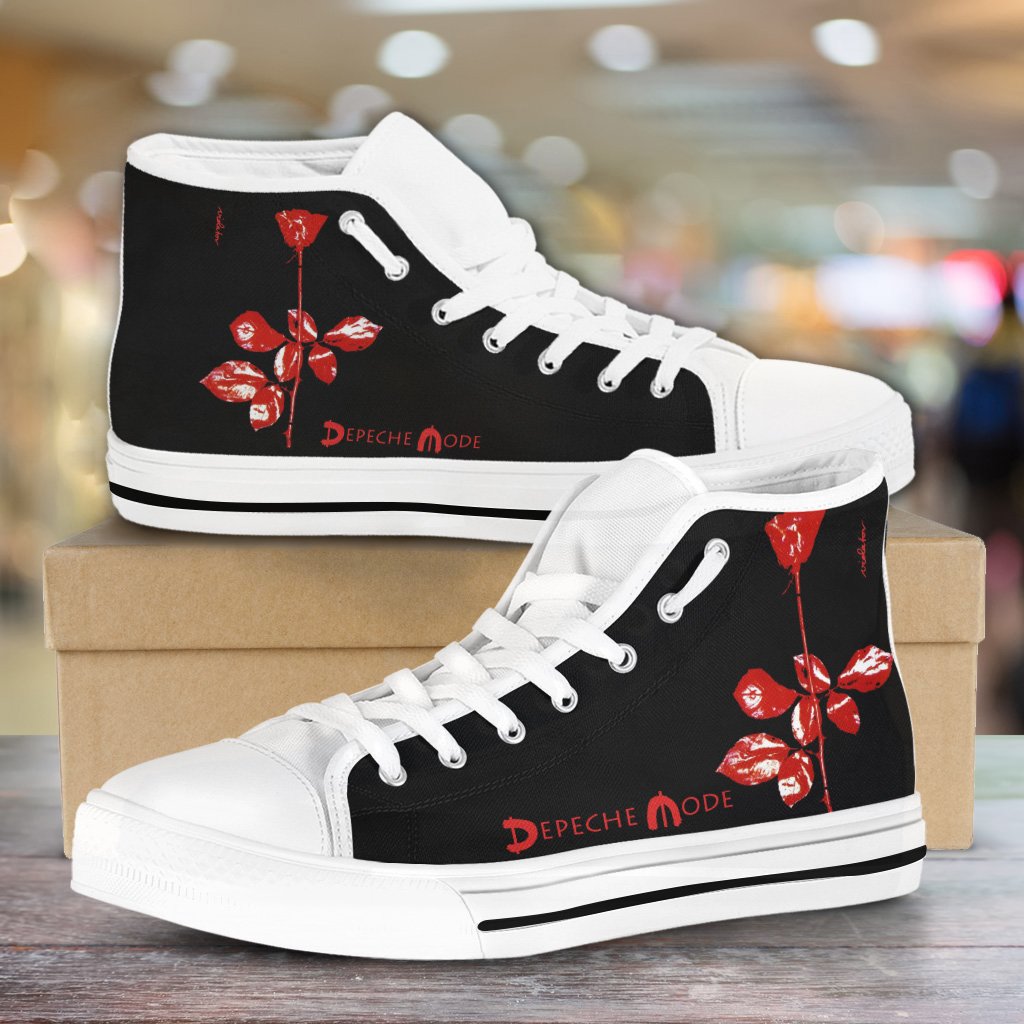 JWFancy Depeche Mode High Top Canvas Sneakers Shoes For Men And Women