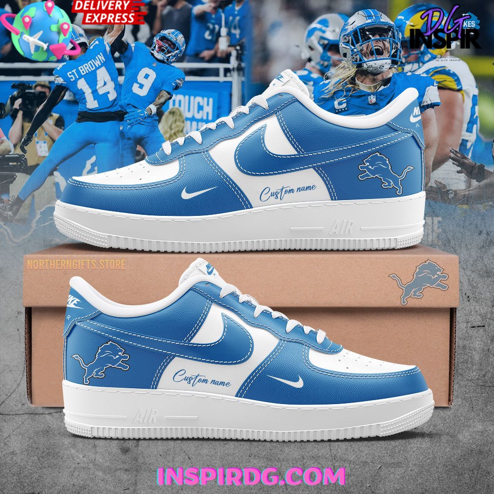 JWFancy Detroit Lions Air Low-Top Sneakers Shoes For Men And Women