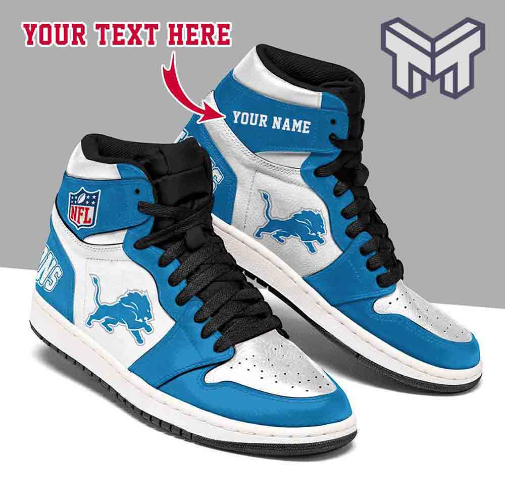 JWFancy Detroit Lions AJ1 High Sneakers Shoes For Men And Women