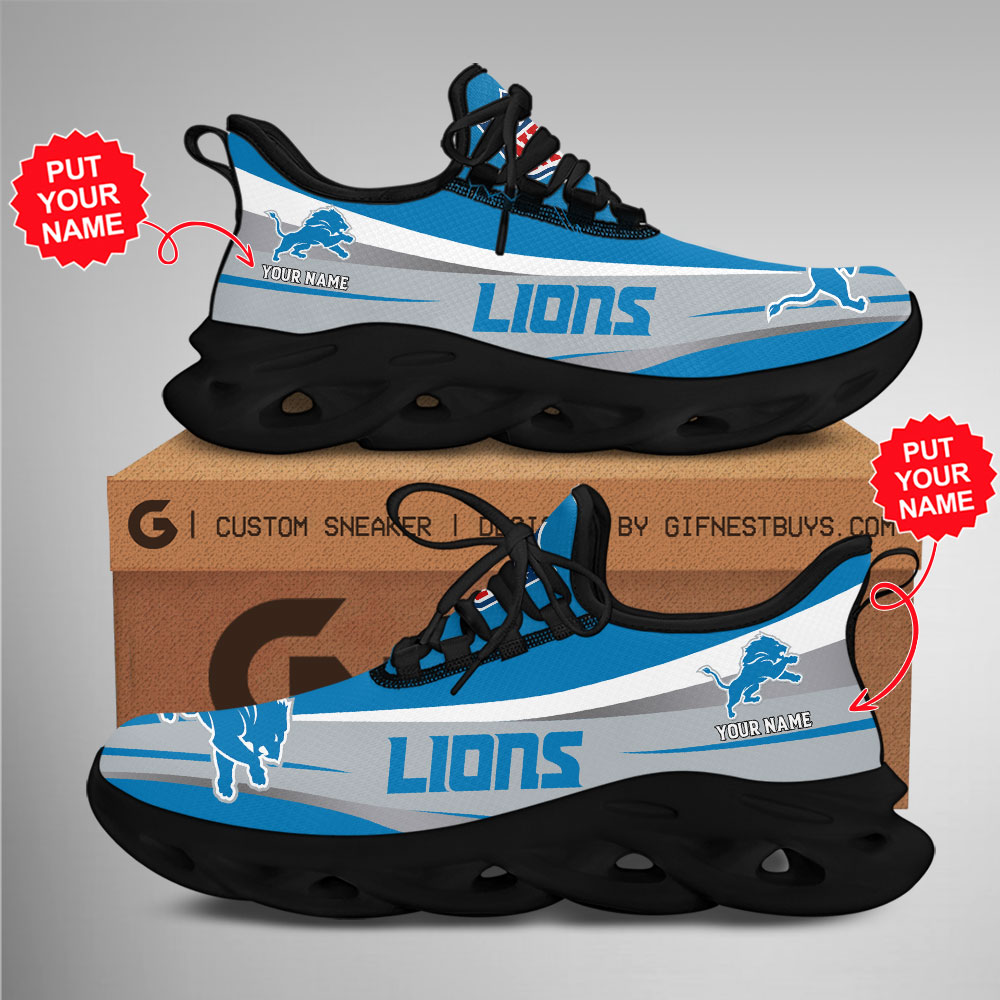 JWFancy Detroit Lions Max Soul Shoes Sneakers For Men And Women