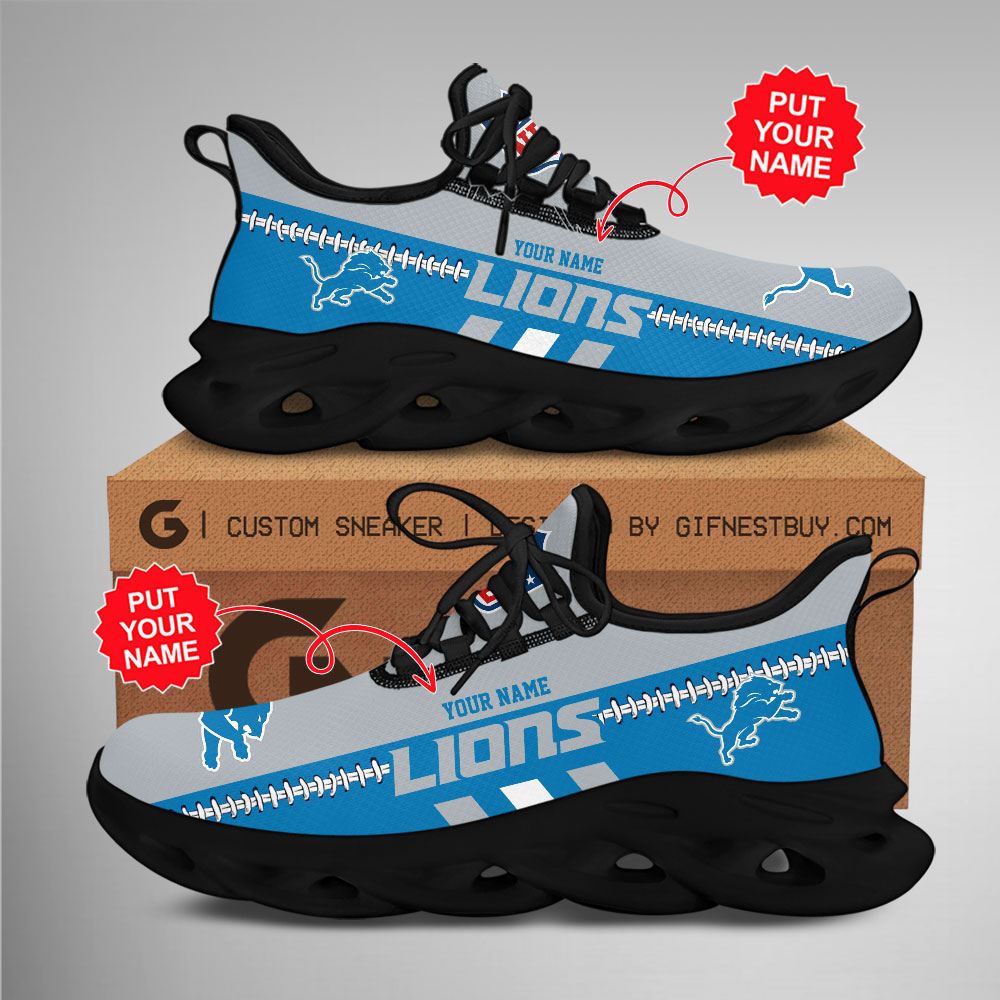 JWFancy Detroit Lions Max Soul Shoes Sneakers For Men And Women