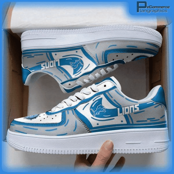JWFancy Detroit Lions NFL Air Low-Top Sneakers Shoes For Men And Women