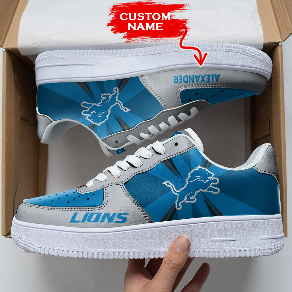 JWFancy Detroit Lions NFL Air Low-Top Sneakers Shoes For Men And Women