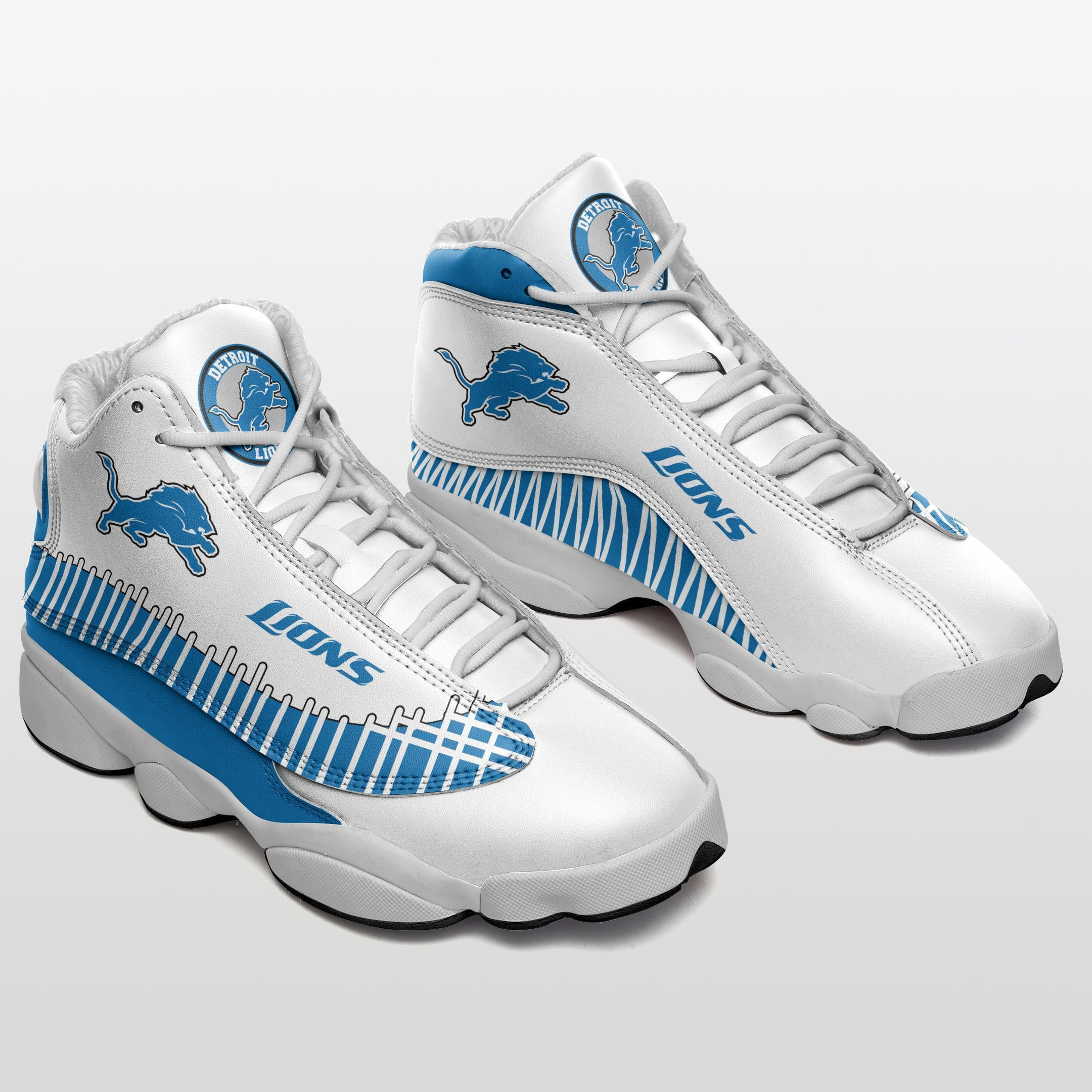 JWFancy Detroit Lions NFL AJ13 Sneakers Shoes For Men And Women
