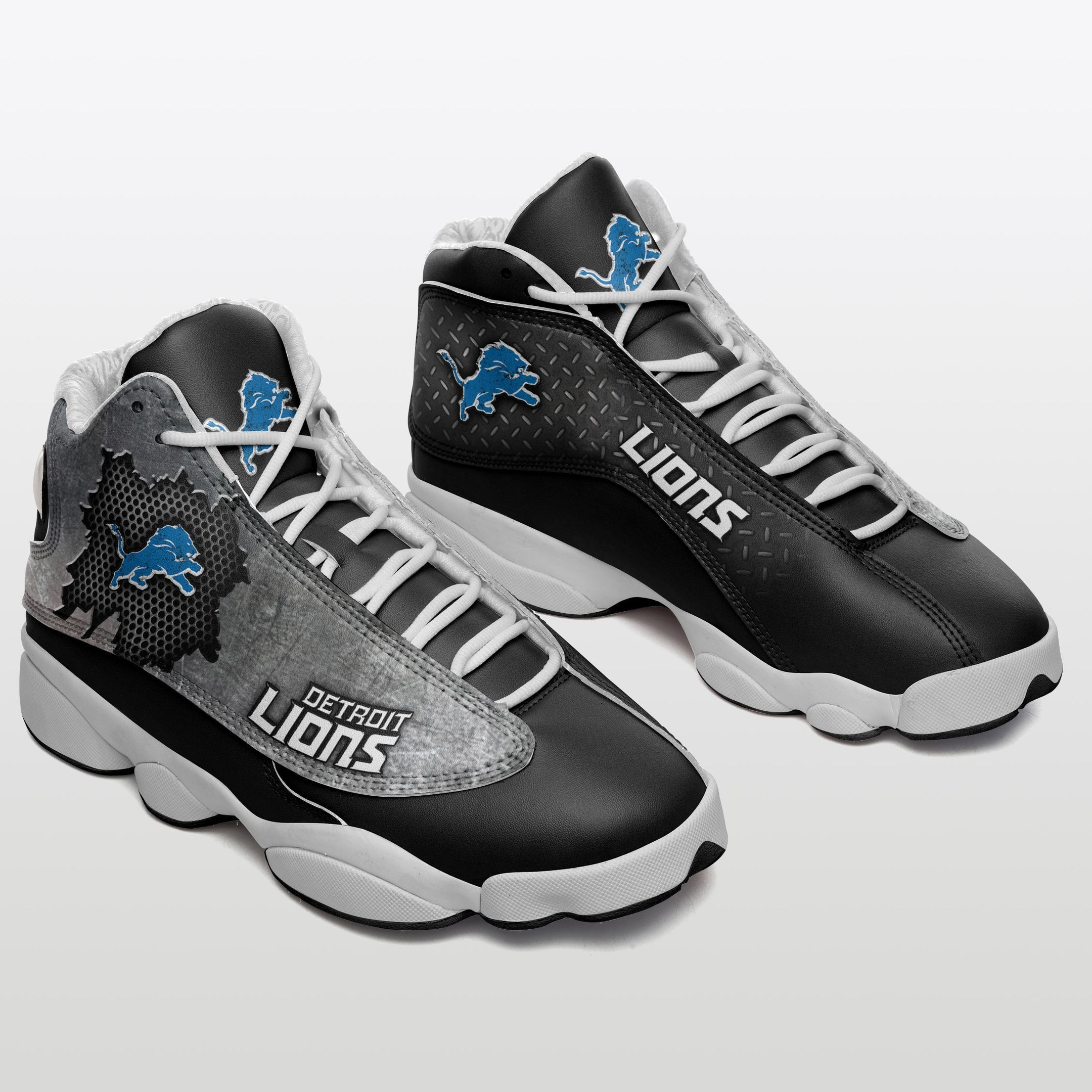 JWFancy Detroit Lions NFL AJ13 Sneakers Shoes For Men And Women