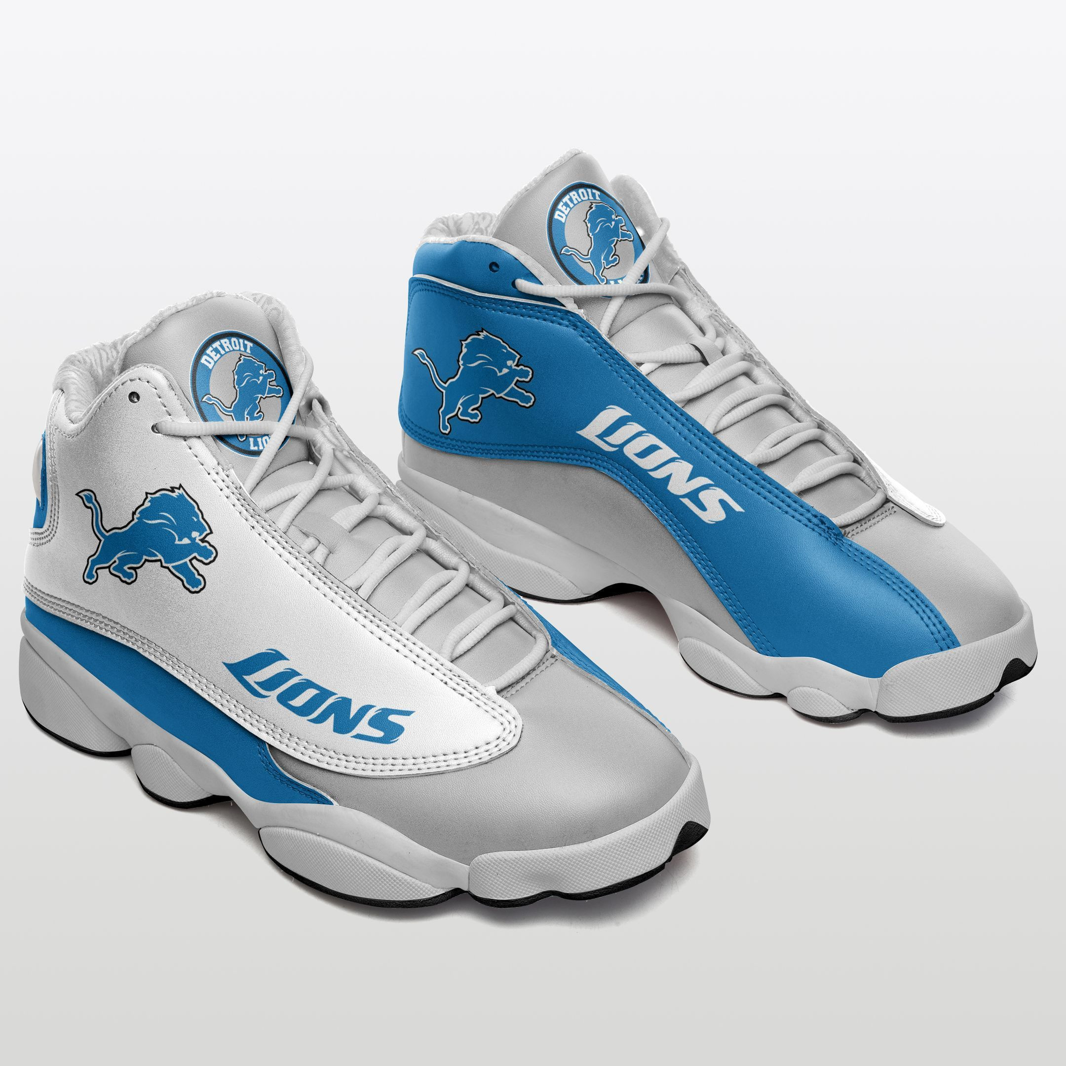 JWFancy Detroit Lions NFL AJ13 Sneakers Shoes For Men And Women