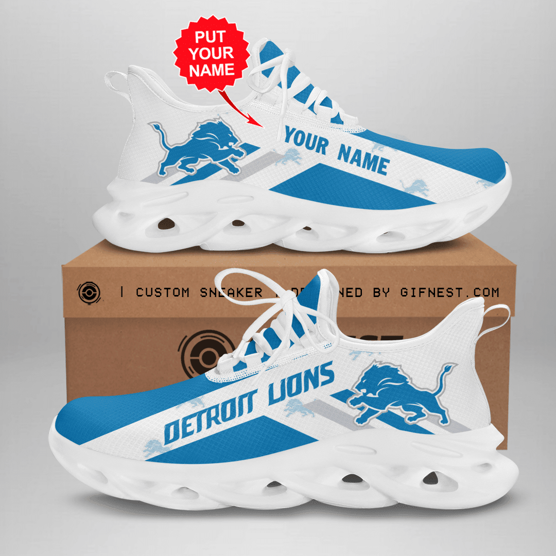 JWFancy Detroit Lions NFL Max Soul Shoes Sneakers For Men And Women