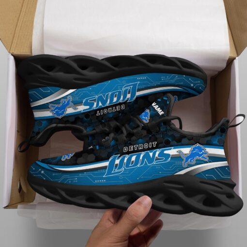 JWFancy Detroit Lions NFL Max Soul Shoes Sneakers For Men And Women
