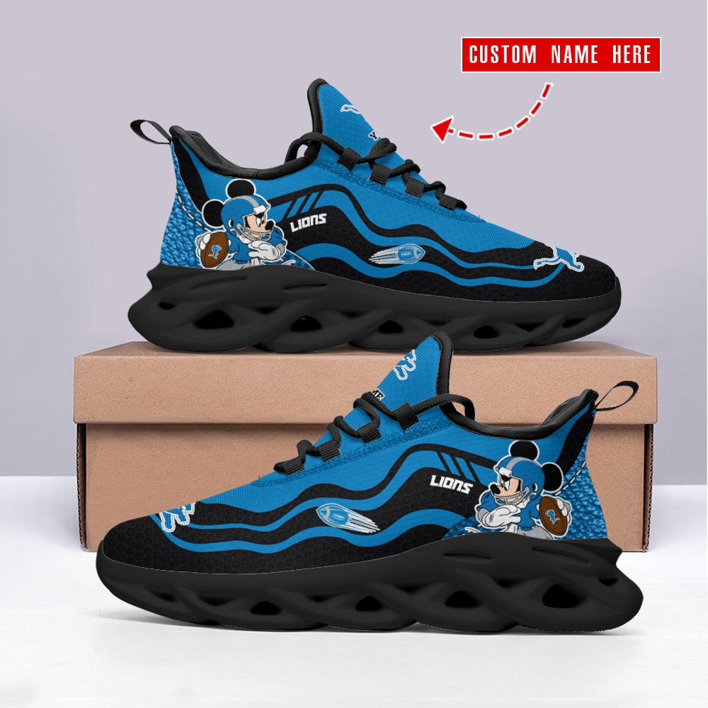 JWFancy Detroit Lions NFL Max Soul Shoes Sneakers For Men And Women