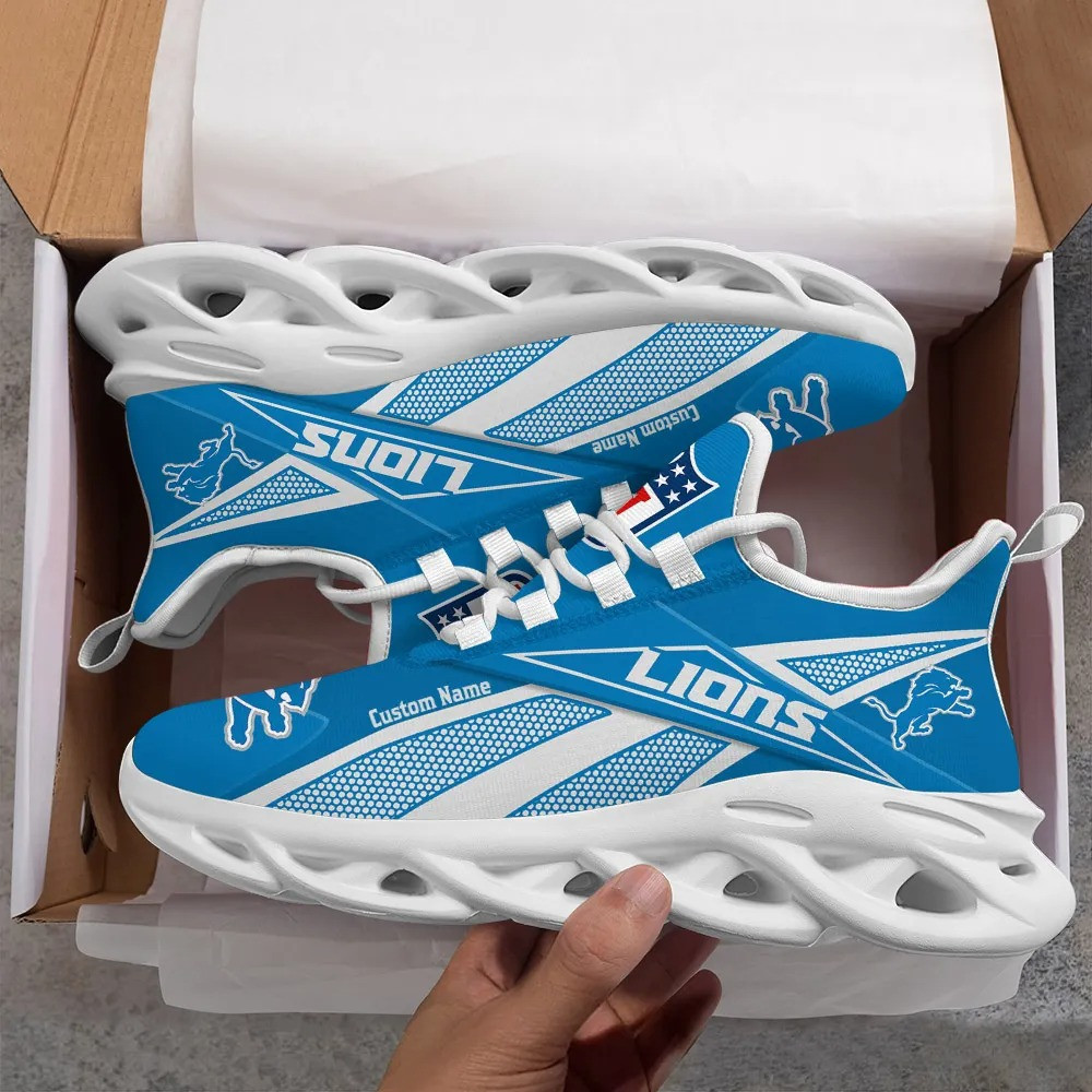 JWFancy Detroit Lions NFL Max Soul Shoes Sneakers For Men And Women