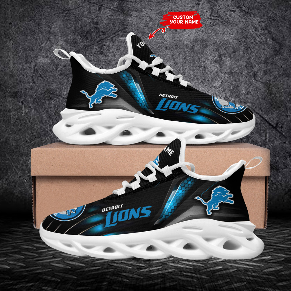 JWFancy Detroit Lions NFL Max Soul Shoes Sneakers For Men And Women