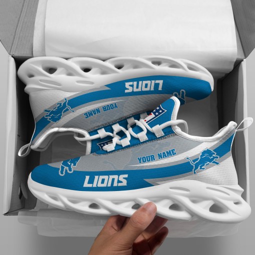JWFancy Detroit Lions NFL Max Soul Shoes Sneakers For Men And Women