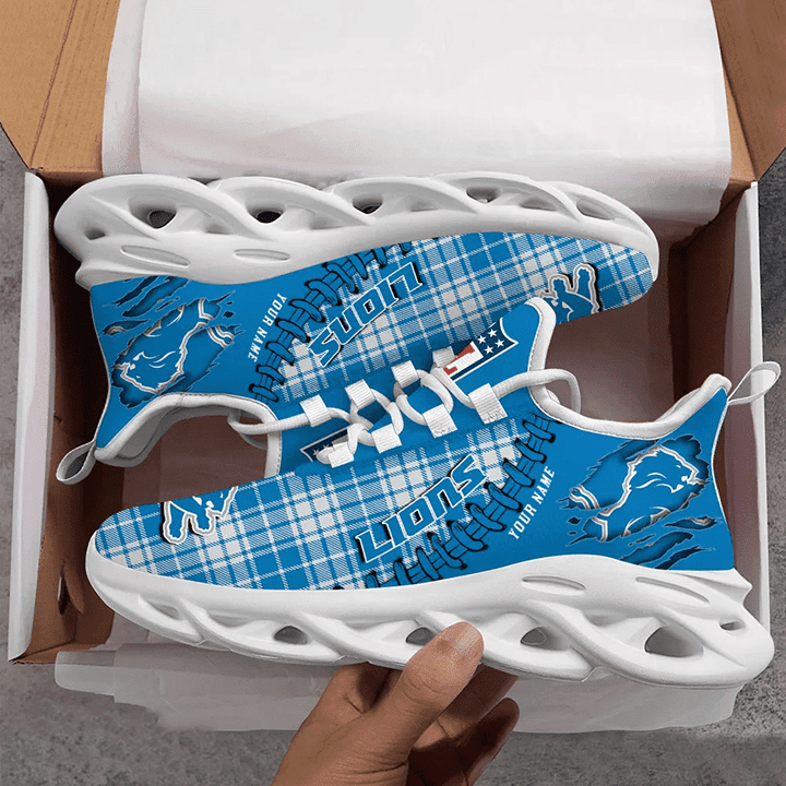 JWFancy Detroit Lions NFL Max Soul Shoes Sneakers For Men And Women