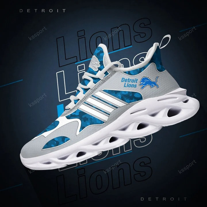 JWFancy Detroit Lions NFL Max Soul Shoes Sneakers For Men And Women