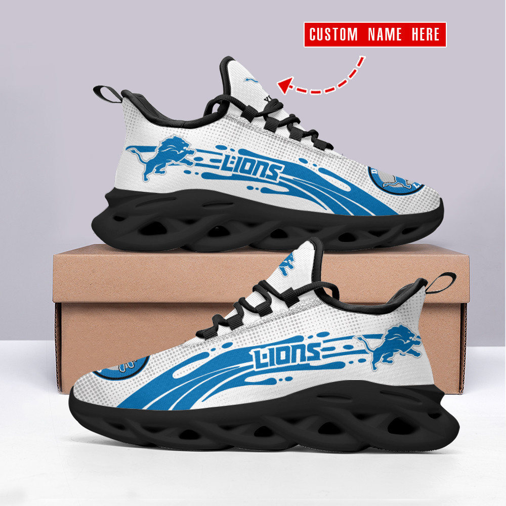 JWFancy Detroit Lions NFL Max Soul Shoes Sneakers For Men And Women