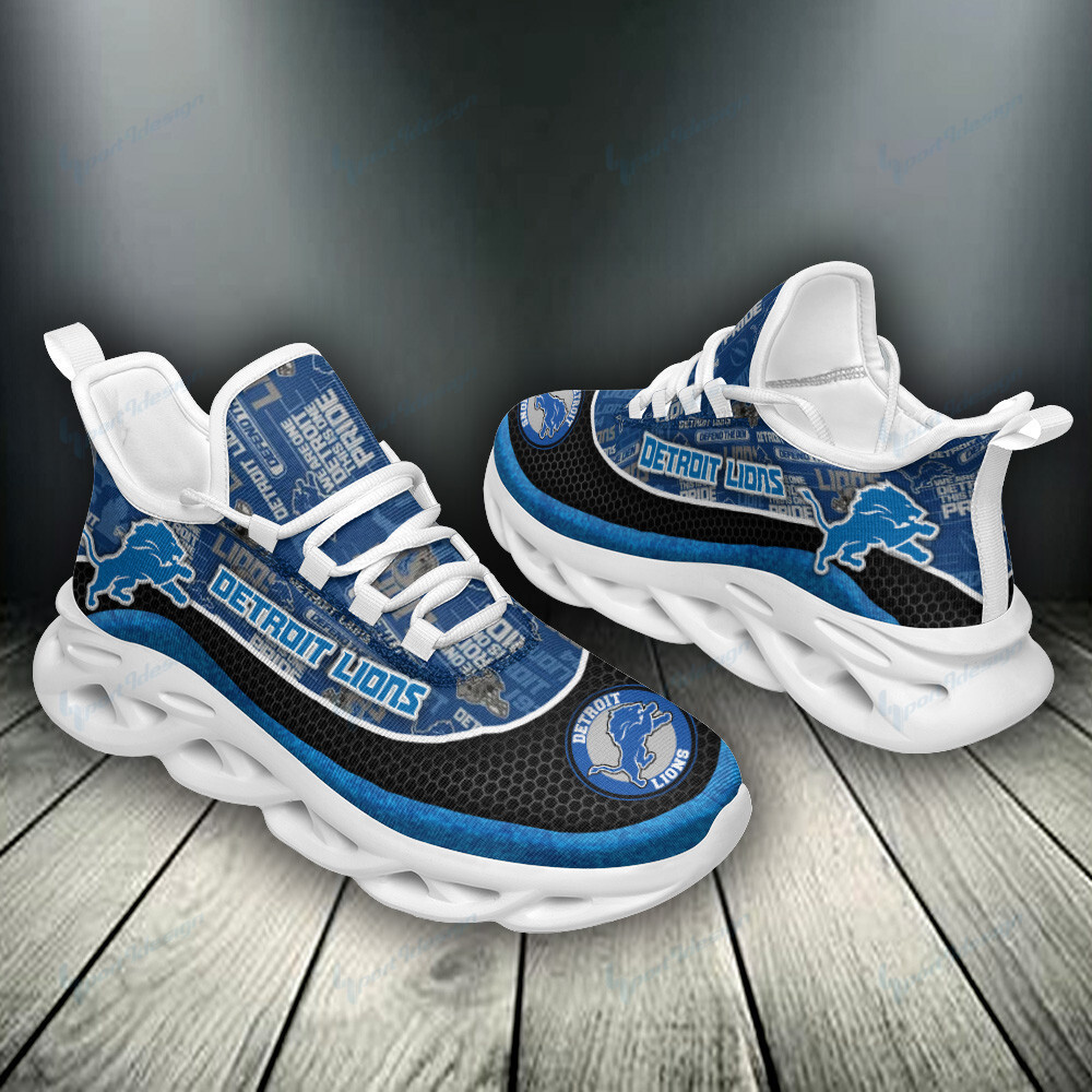 JWFancy Detroit Lions NFL Max Soul Shoes Sneakers For Men And Women
