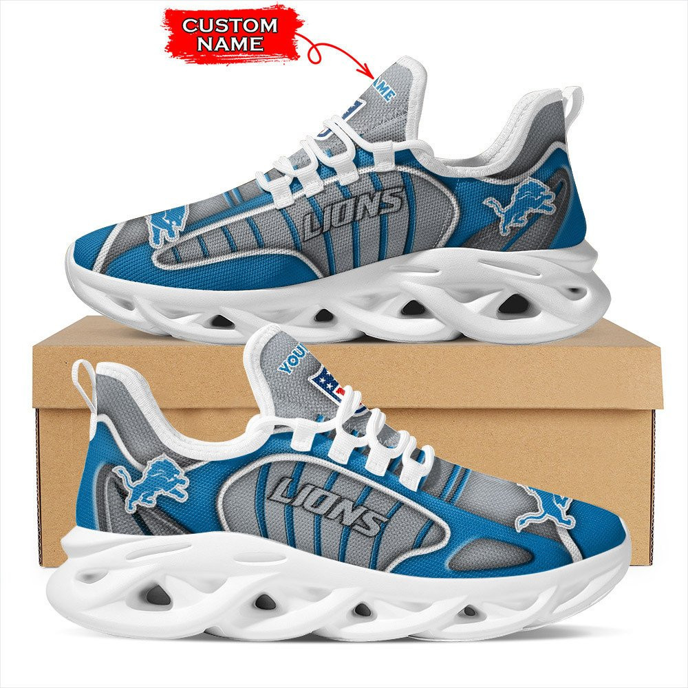 JWFancy Detroit Lions NFL Max Soul Shoes Sneakers For Men And Women