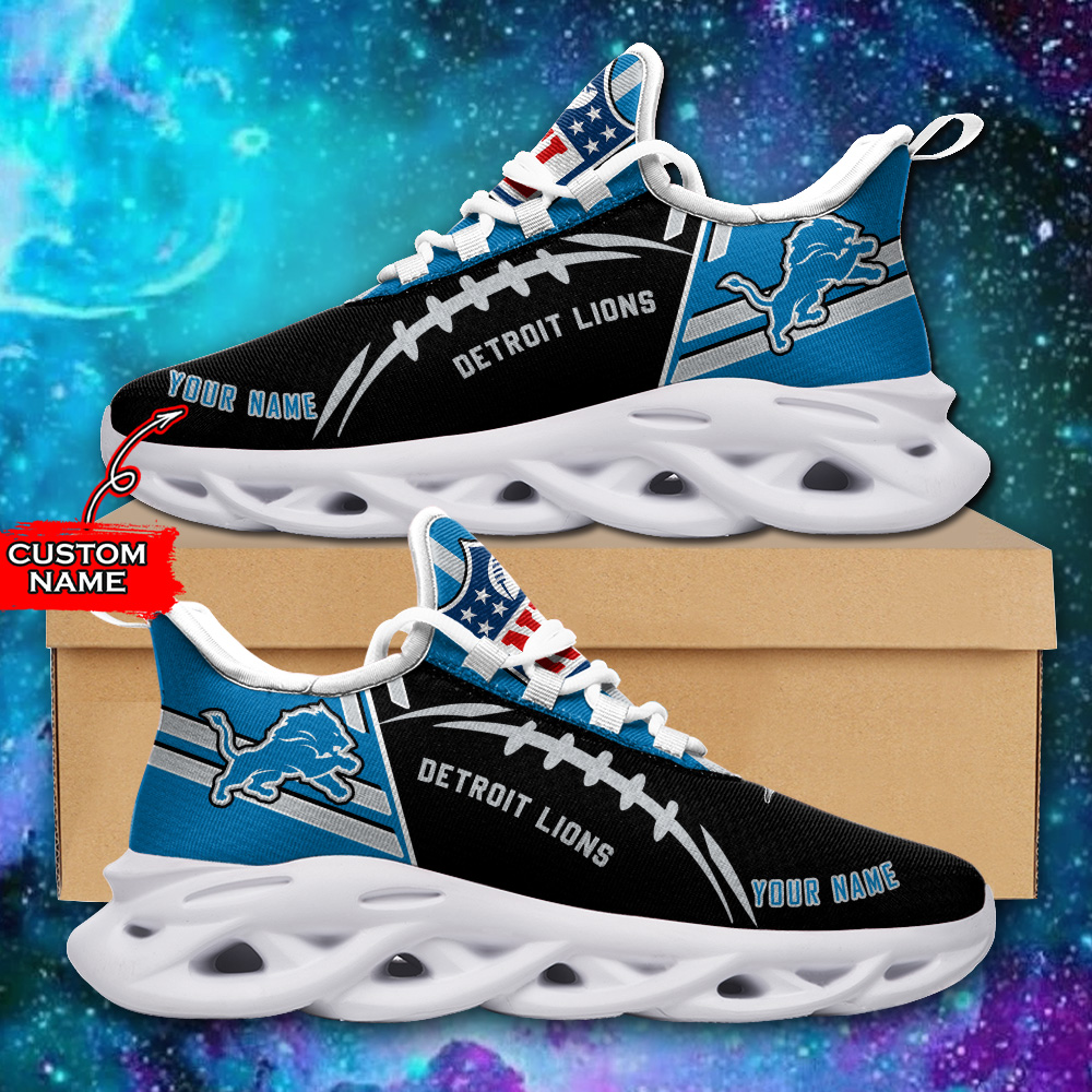 JWFancy Detroit Lions NFL Max Soul Shoes Sneakers For Men And Women