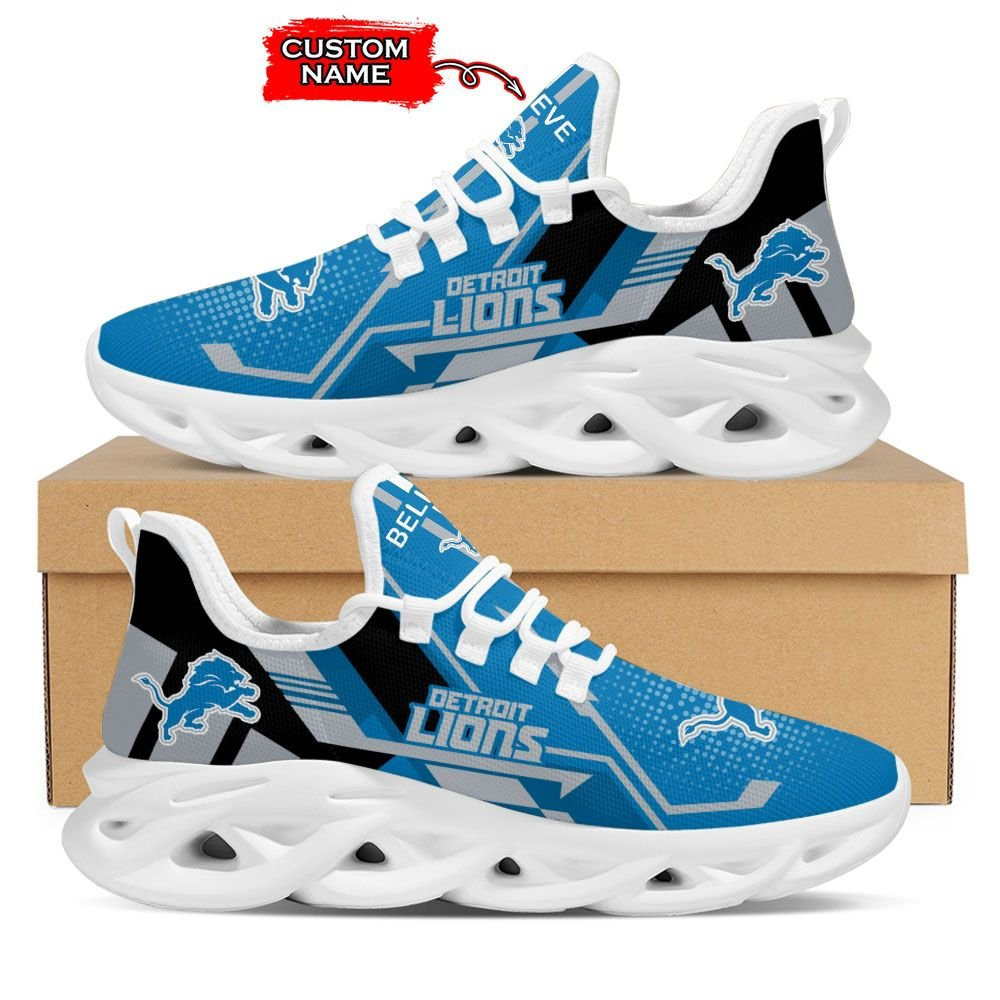 JWFancy Detroit Lions NFL Max Soul Shoes Sneakers For Men And Women