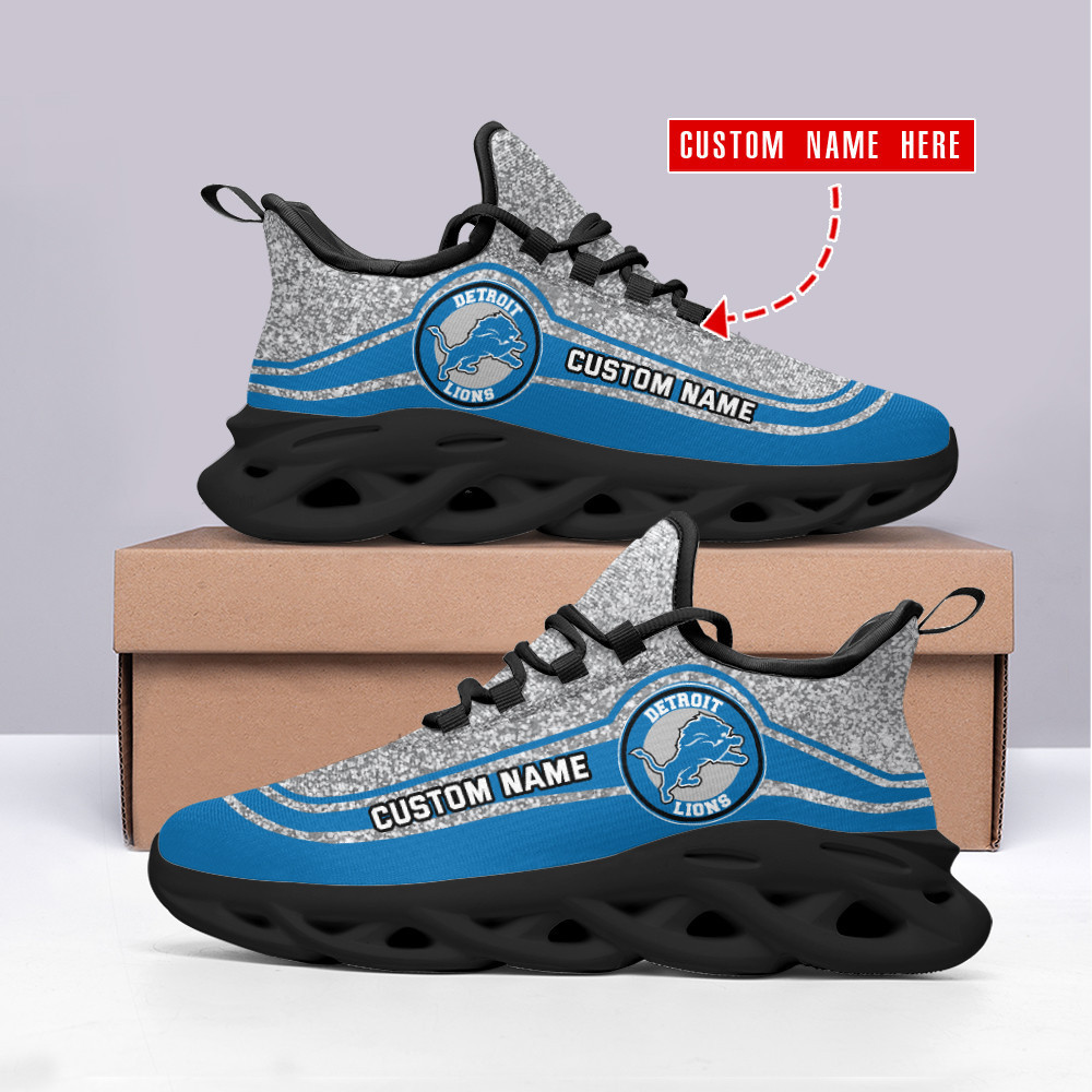 JWFancy Detroit Lions NFL Max Soul Shoes Sneakers For Men And Women