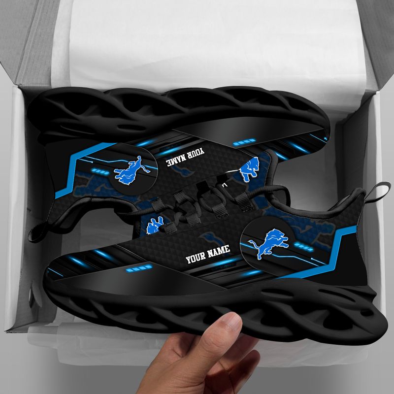 JWFancy Detroit Lions NFL Max Soul Shoes Sneakers For Men And Women