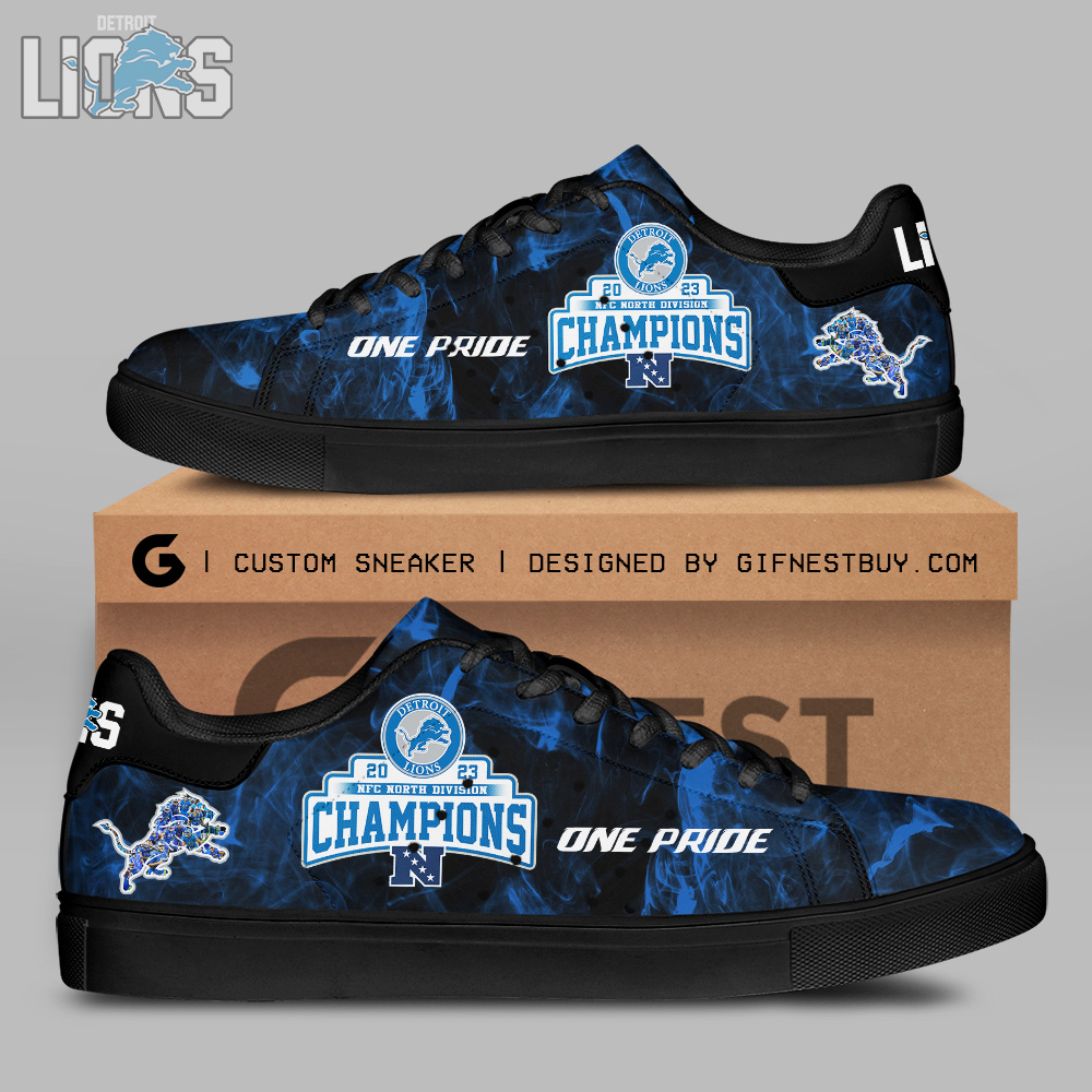 JWFancy Detroit Lions Skate Stan Shoes Sneakes For Men And Women
