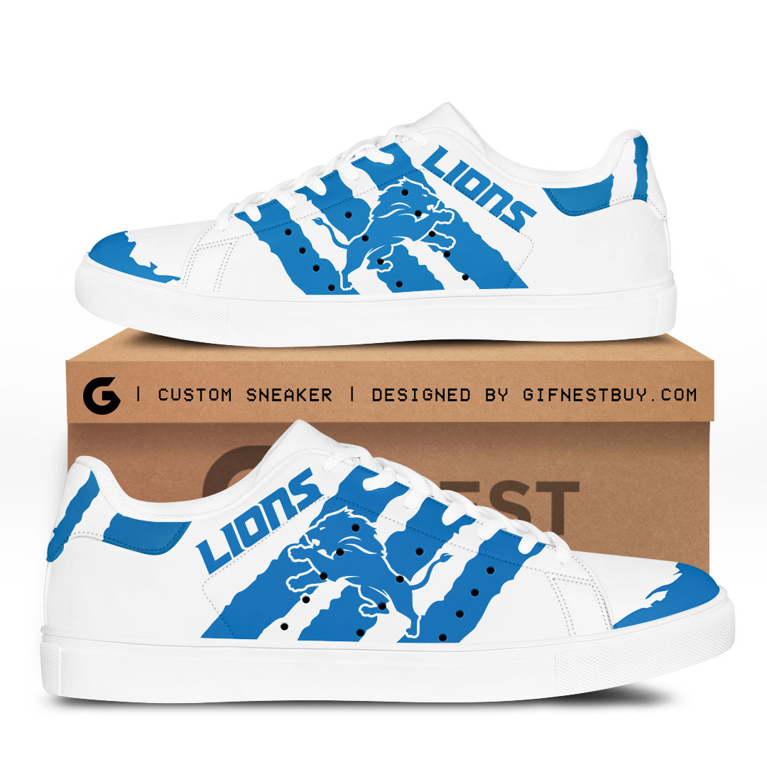 JWFancy Detroit Lions Skate Stan Shoes Sneakes For Men And Women