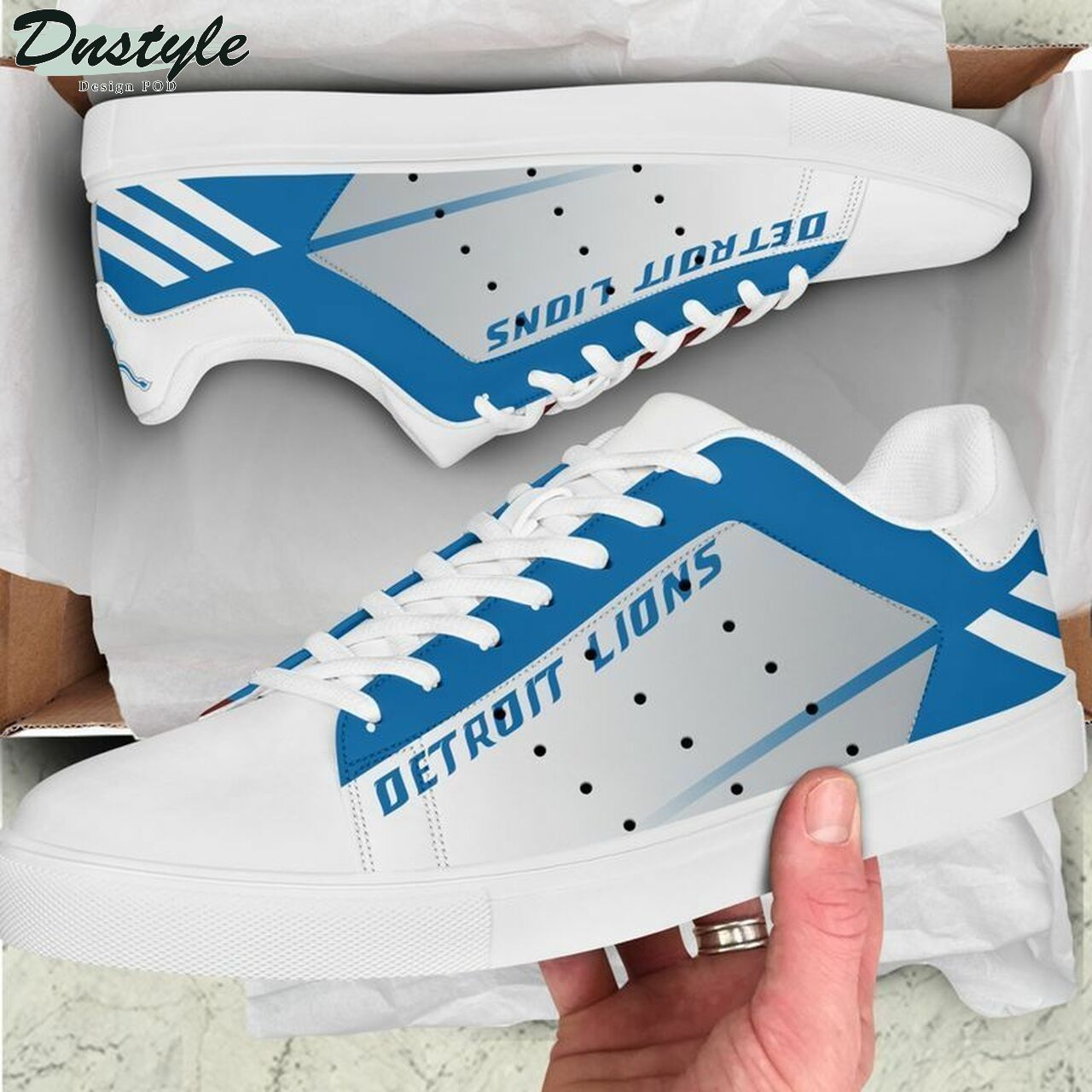 JWFancy Detroit Lions Skate Stan Shoes Sneakes For Men And Women