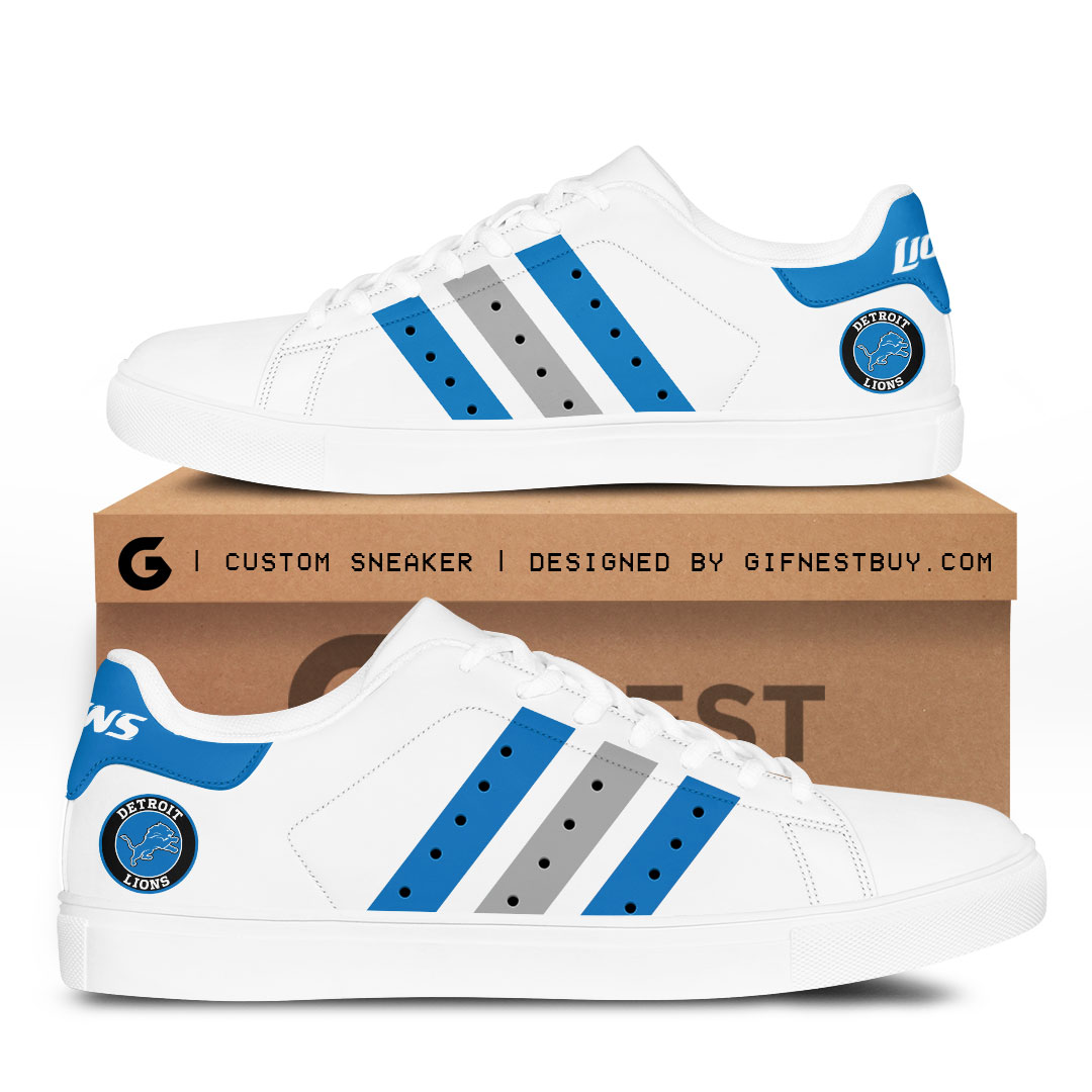 JWFancy Detroit Lions Skate Stan Shoes Sneakes For Men And Women