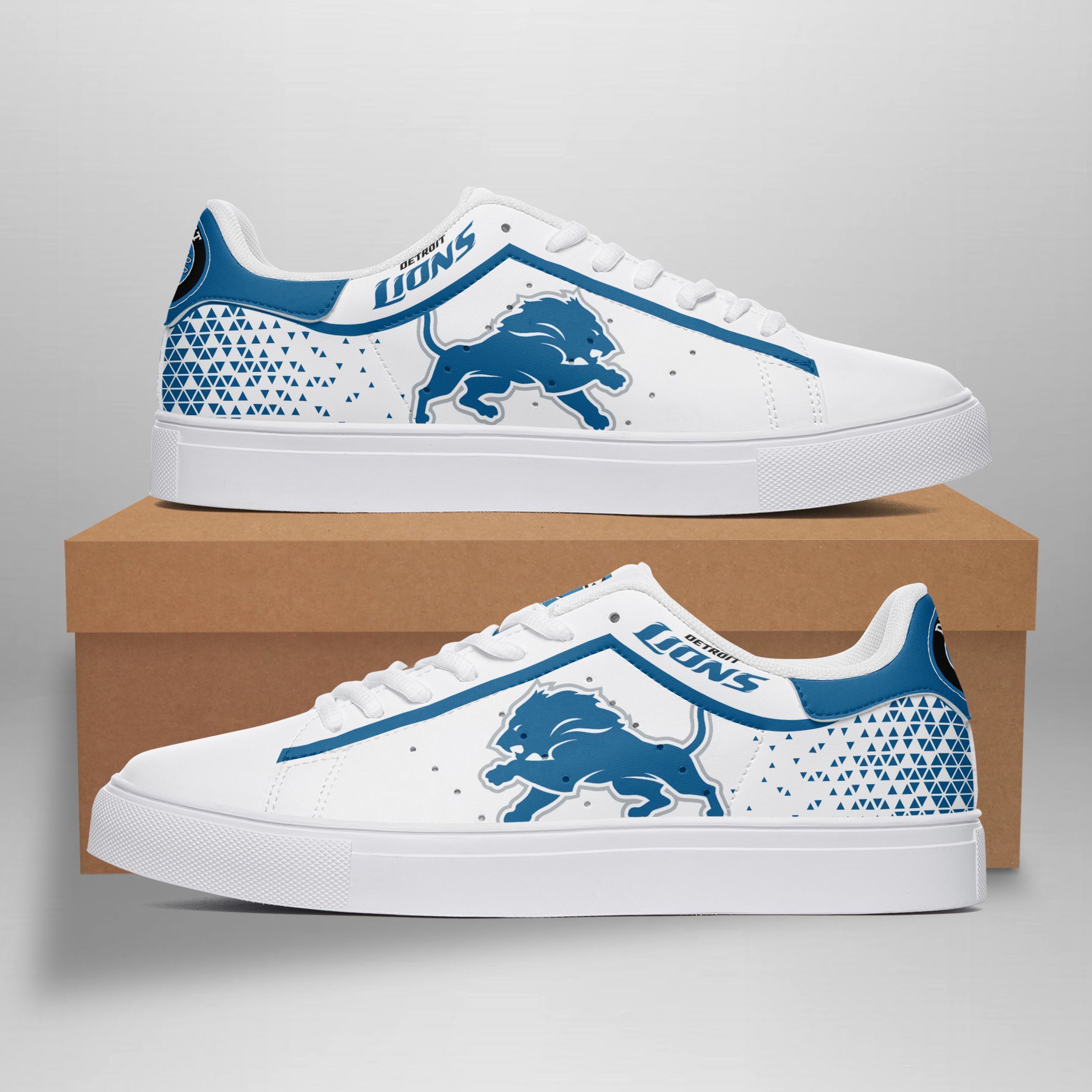 JWFancy Detroit Lions Skate Stan Shoes Sneakes For Men And Women