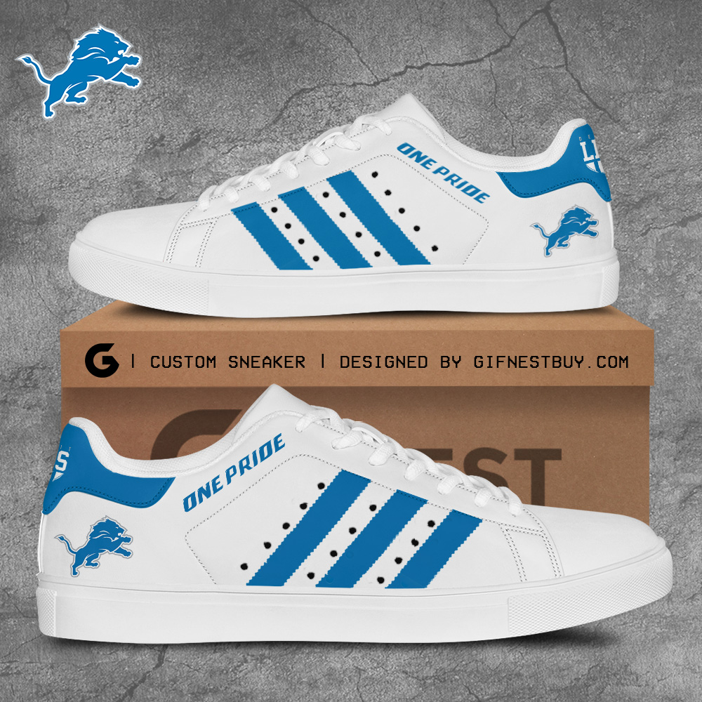 JWFancy Detroit Lions Skate Stan Shoes Sneakes For Men And Women