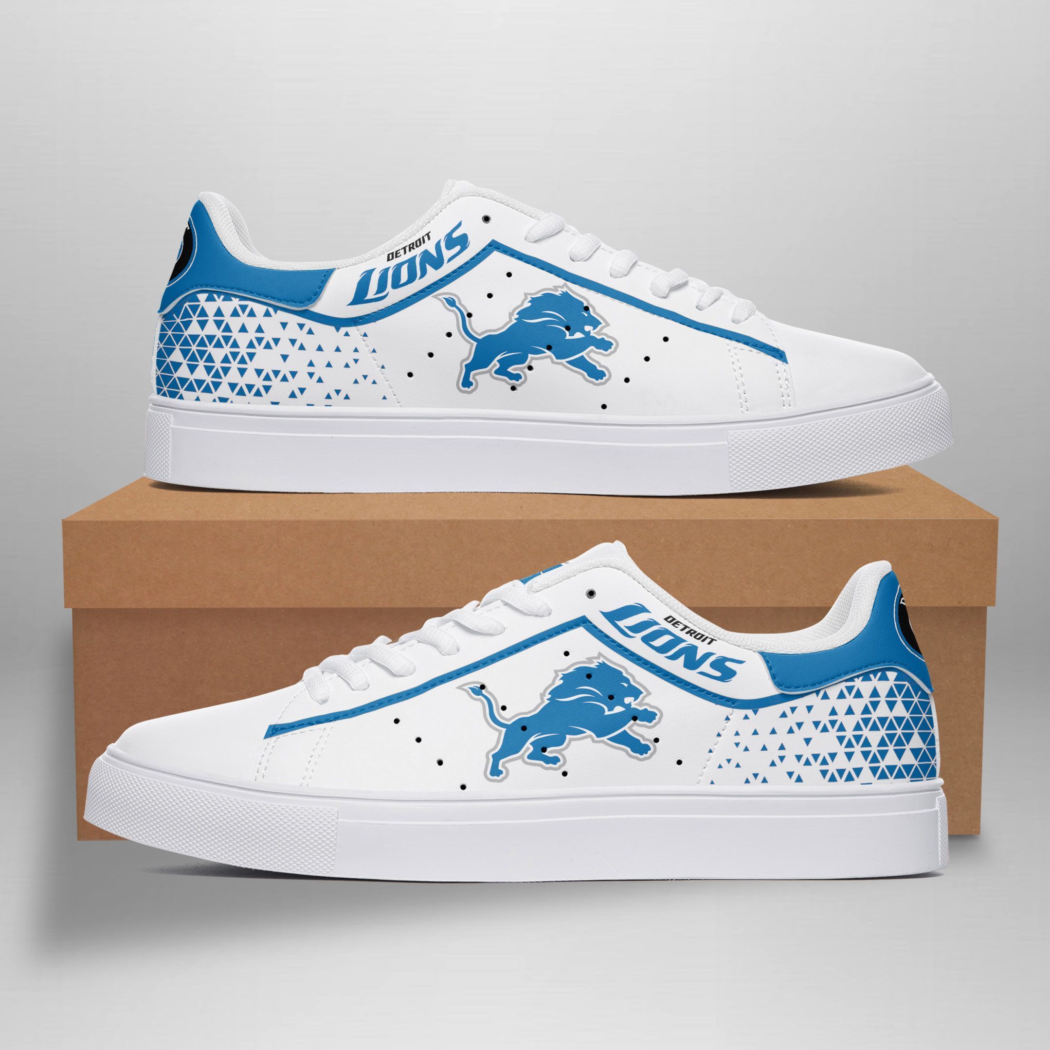 JWFancy Detroit Lions Skate Stan Shoes Sneakes For Men And Women