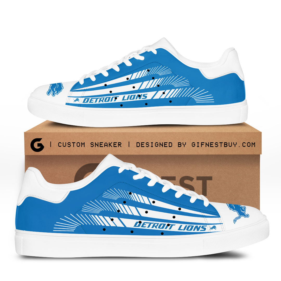 JWFancy Detroit Lions Skate Stan Shoes Sneakes For Men And Women