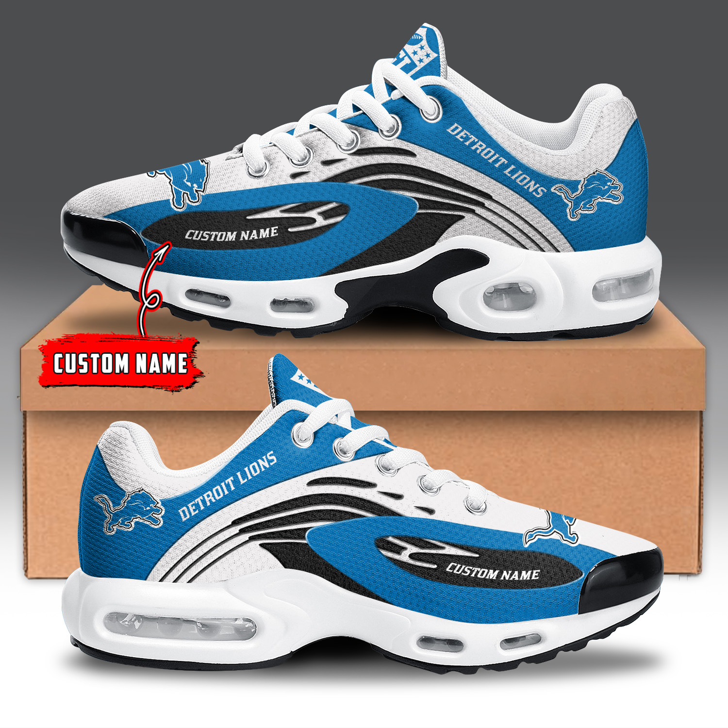 JWFancy Detroit Lions TN Shoes Sneakers For Men And Women