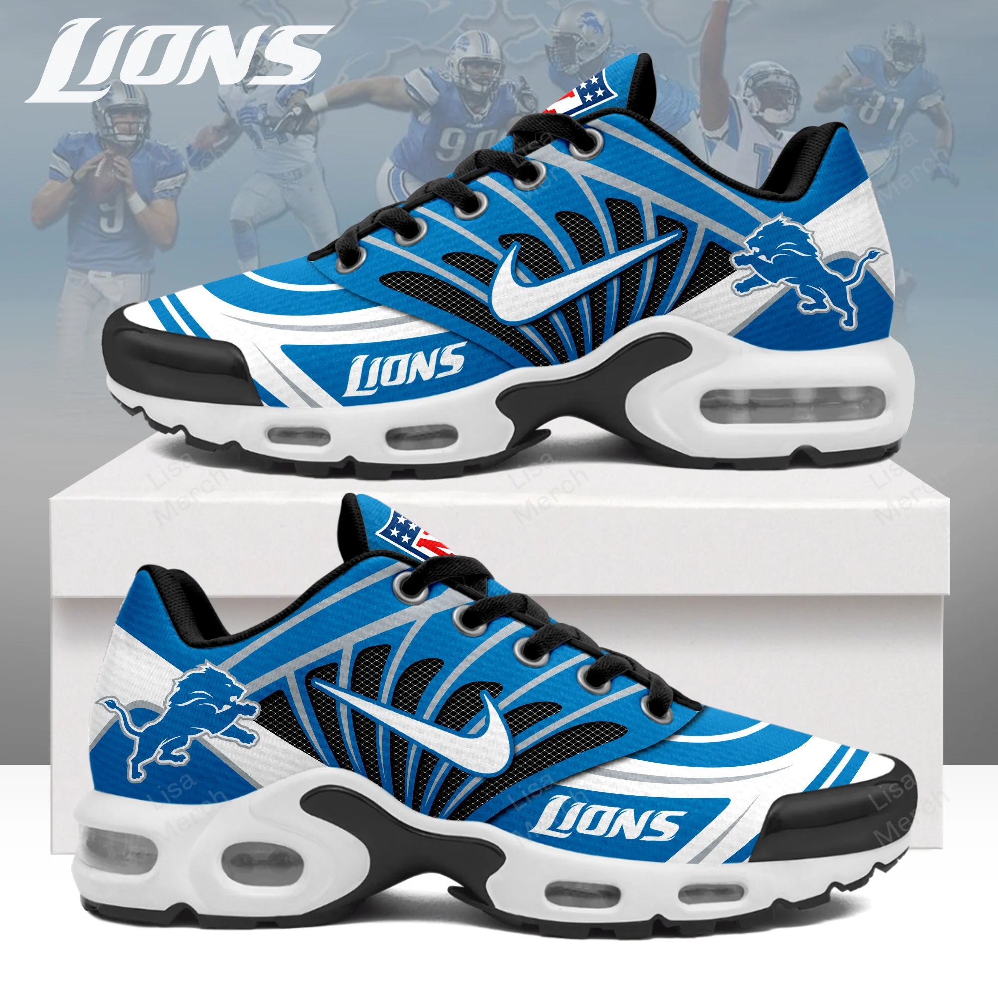 JWFancy Detroit Lions TN Shoes Sneakers For Men And Women