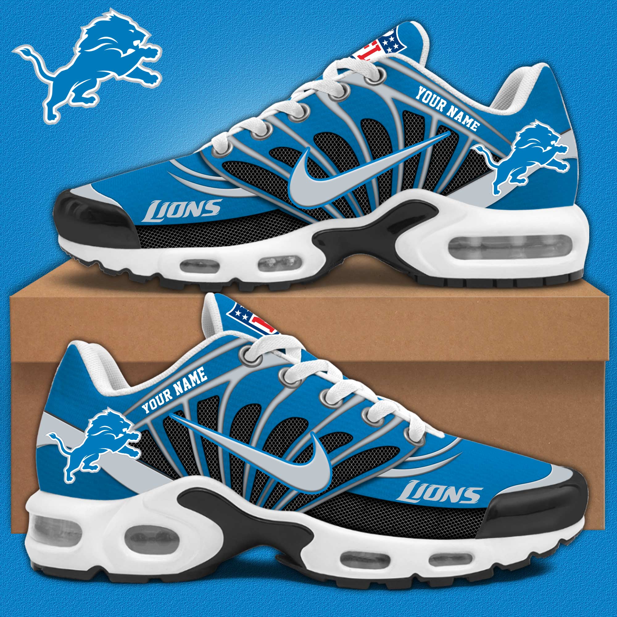 JWFancy Detroit Lions TN Shoes Sneakers For Men And Women