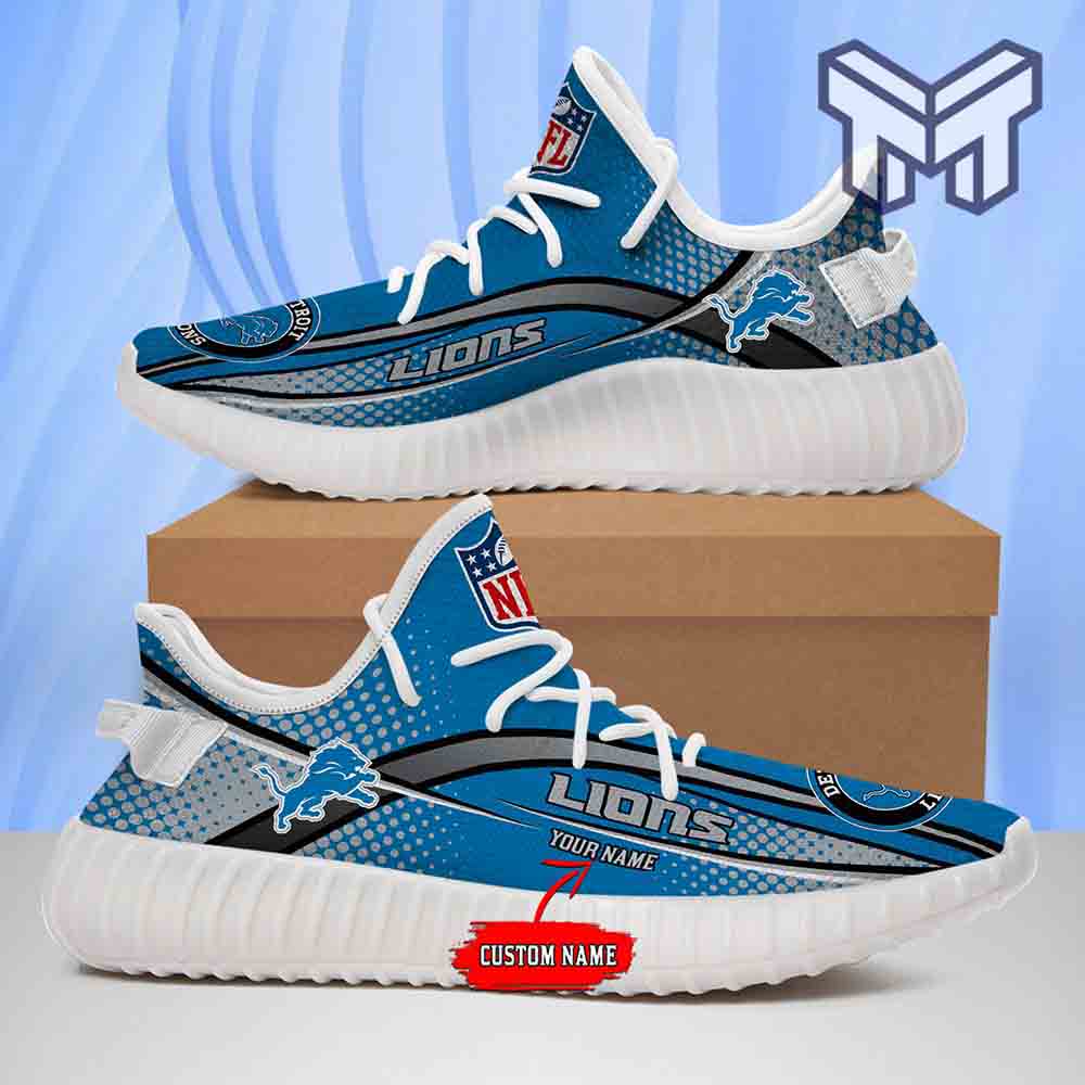 JWFancy Detroit Lions Yeezy Boost Shoes For Men And Women