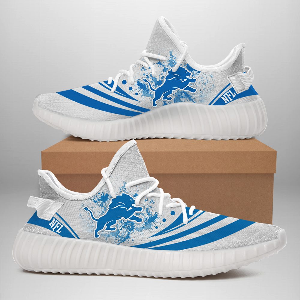 JWFancy Detroit Lions Yeezy Boost Shoes For Men And Women