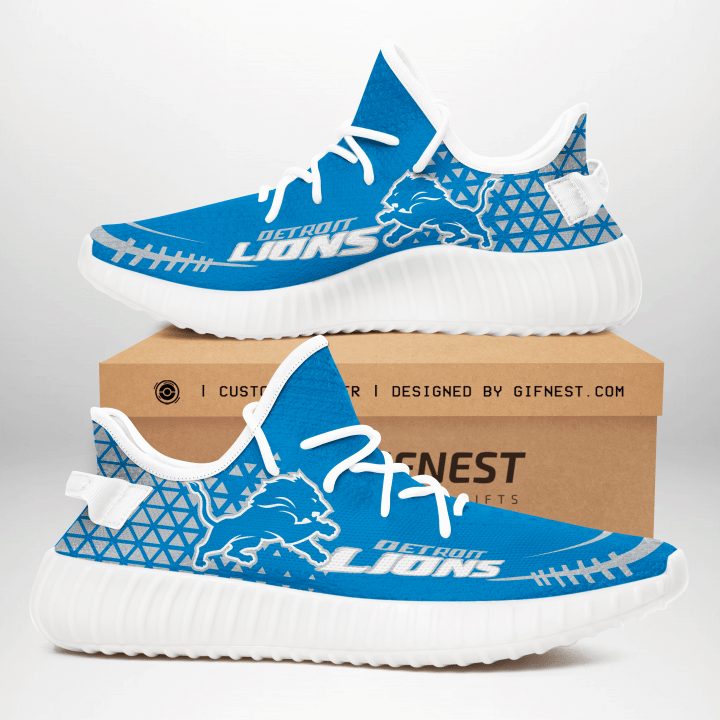JWFancy Detroit Lions Yeezy Boost Shoes For Men And Women