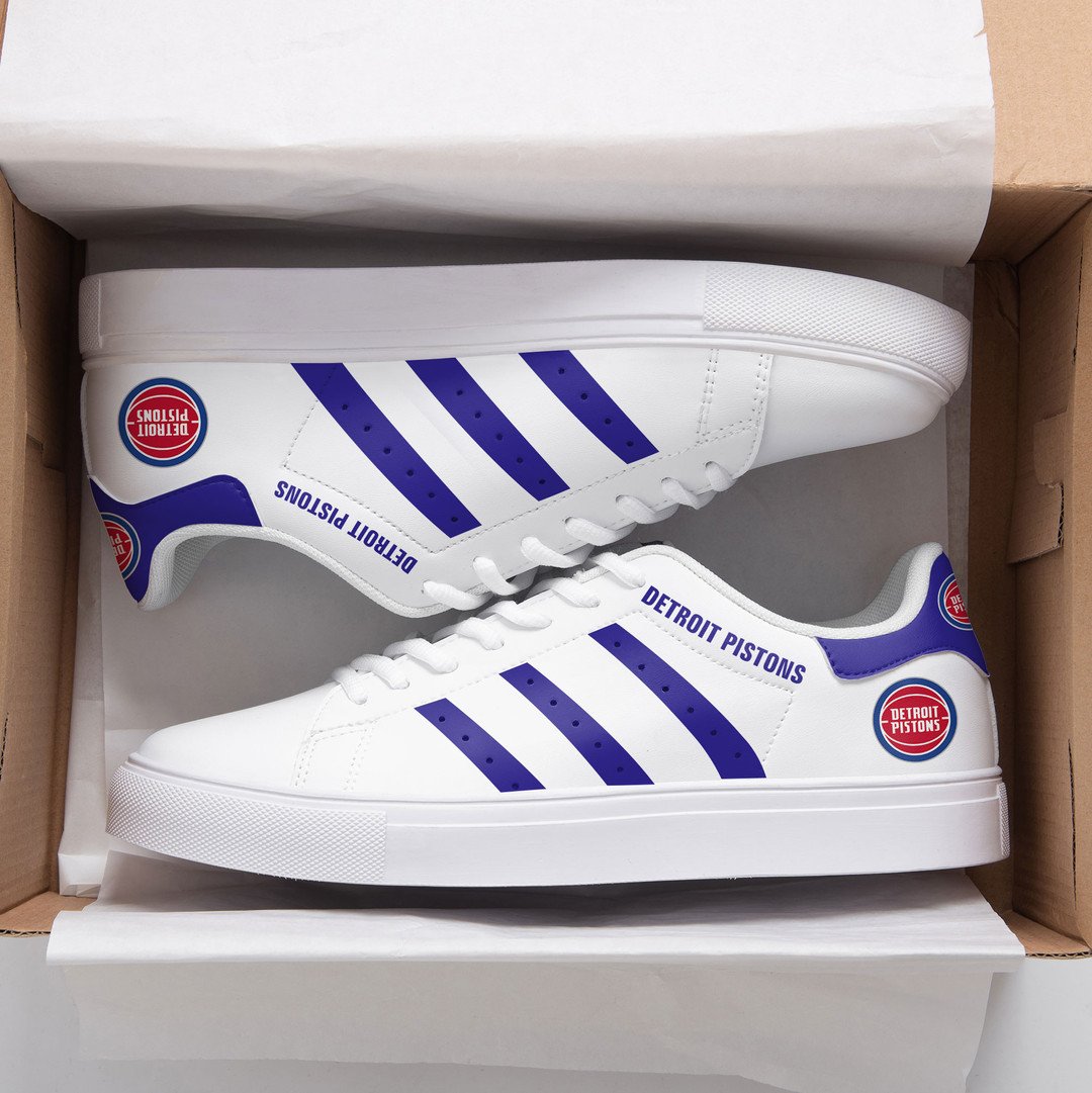 JWFancy Detroit Pistons Skate Stan Shoes Sneakes For Men And Women