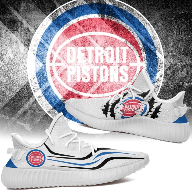 JWFancy Detroit Pistons Yeezy Boost Shoes For Men And Women