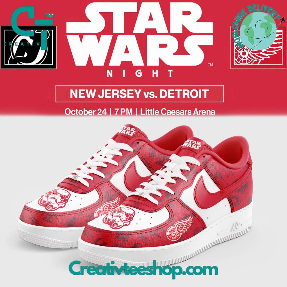JWFancy Detroit Red Wings Air Low-Top Sneakers Shoes For Men And Women