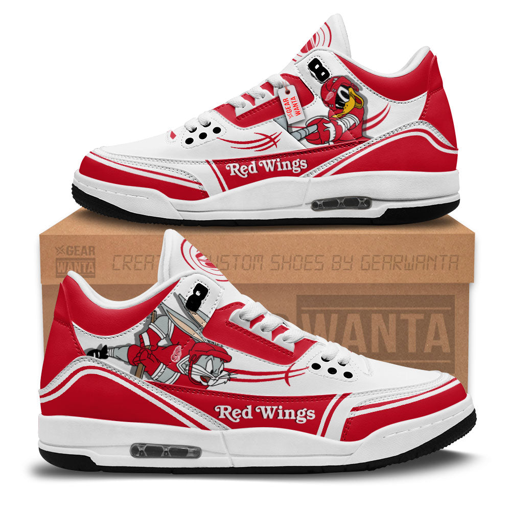 JWFancy Detroit Red Wings AJ3 Sneakers Shoes For Men And Women
