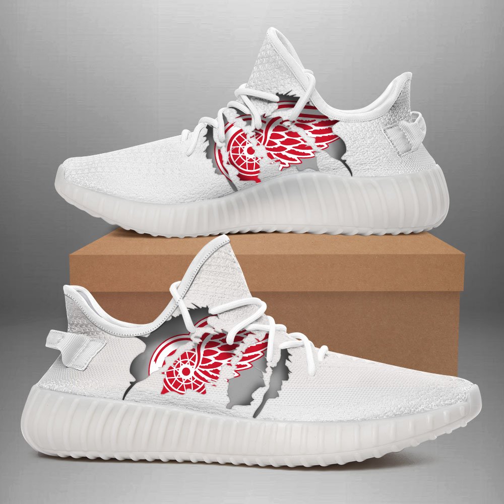 JWFancy Detroit Red Wings Yeezy Boost Shoes For Men And Women