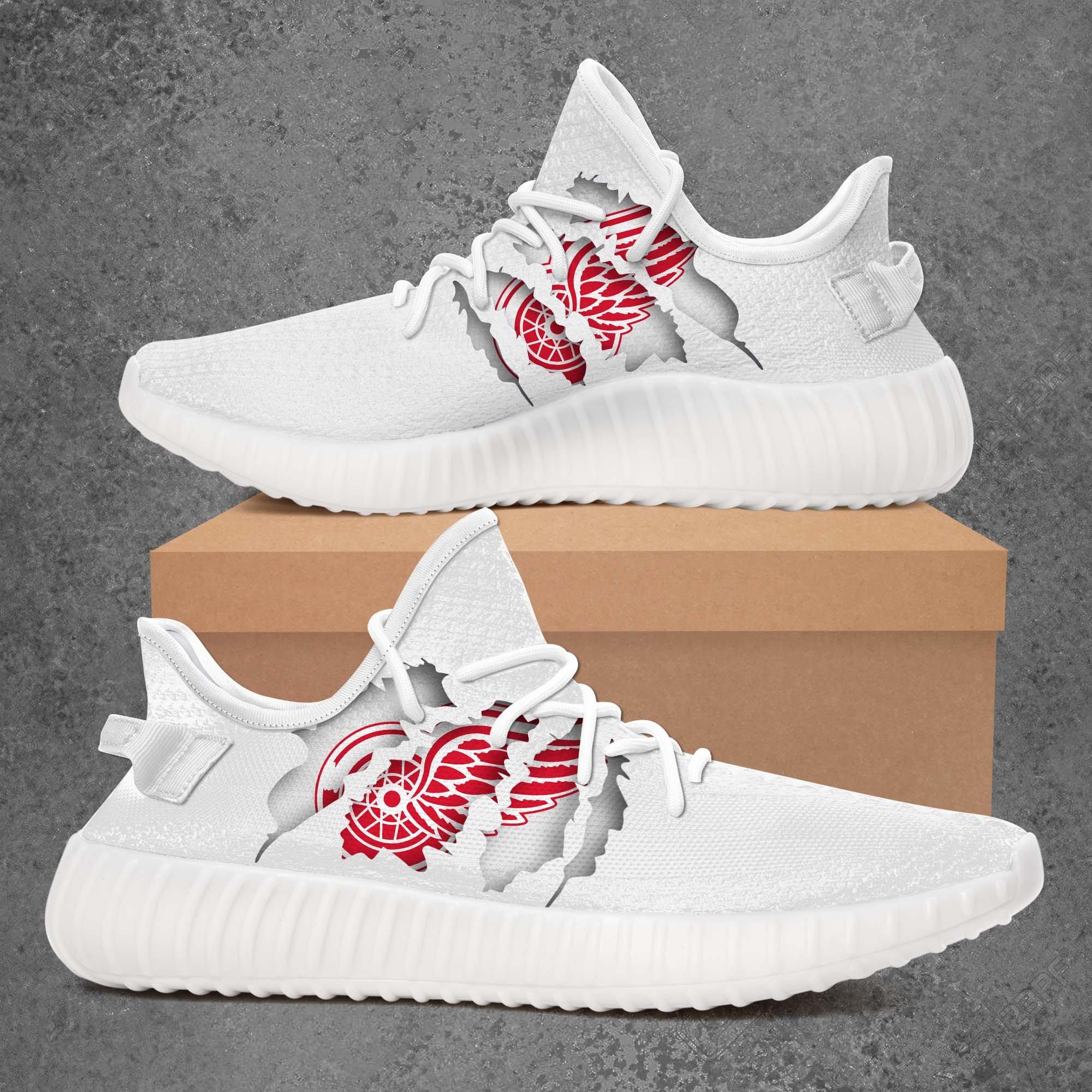 JWFancy Detroit Red Wings Yeezy Boost Shoes For Men And Women