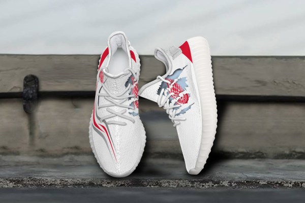 JWFancy Detroit Red Wings Yeezy Boost Shoes For Men And Women
