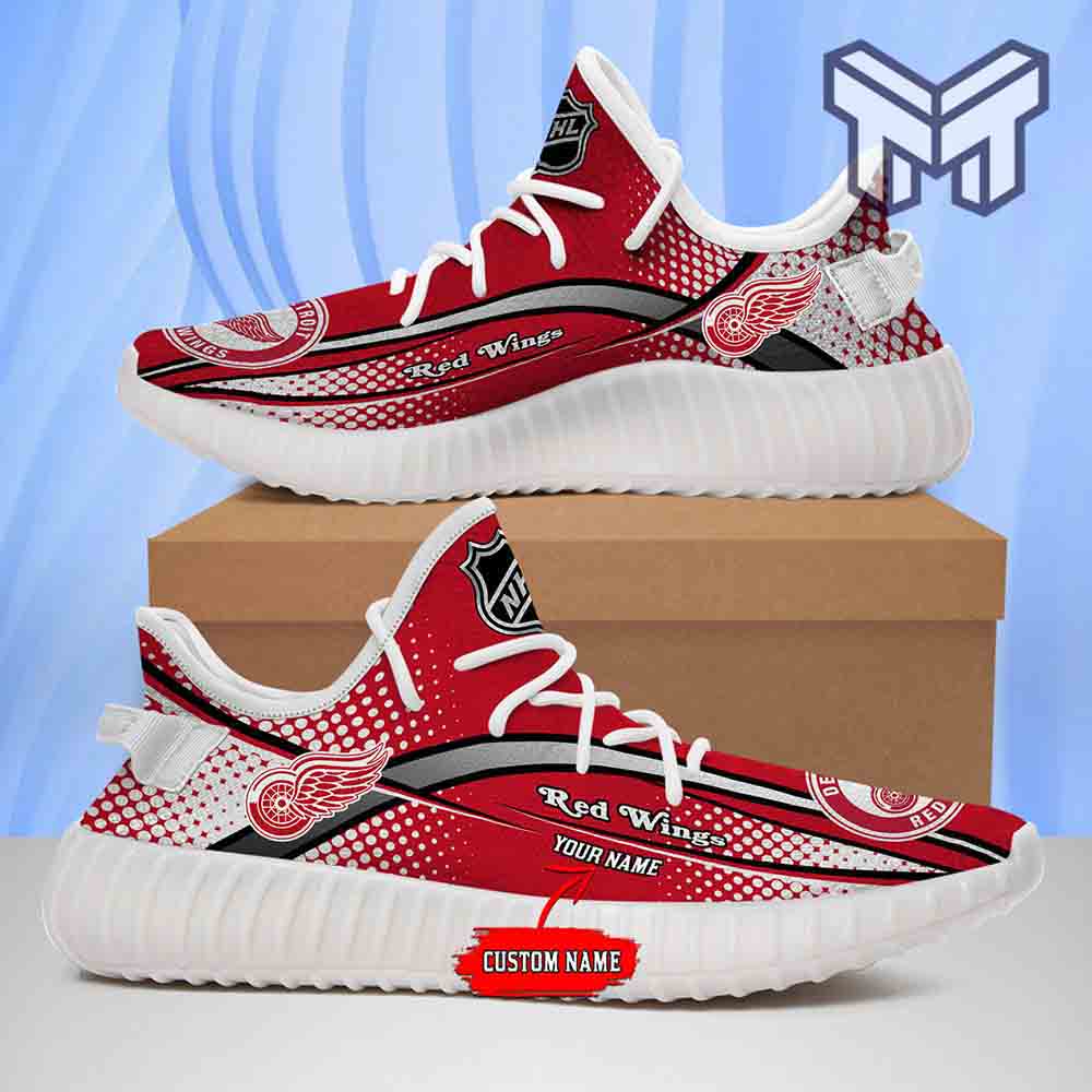 JWFancy Detroit Red Wings Yeezy Boost Shoes For Men And Women